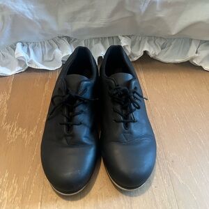 Bloch Dance Girls Leather Lace-Up Children’s Tap Shoes – Size 6.5M